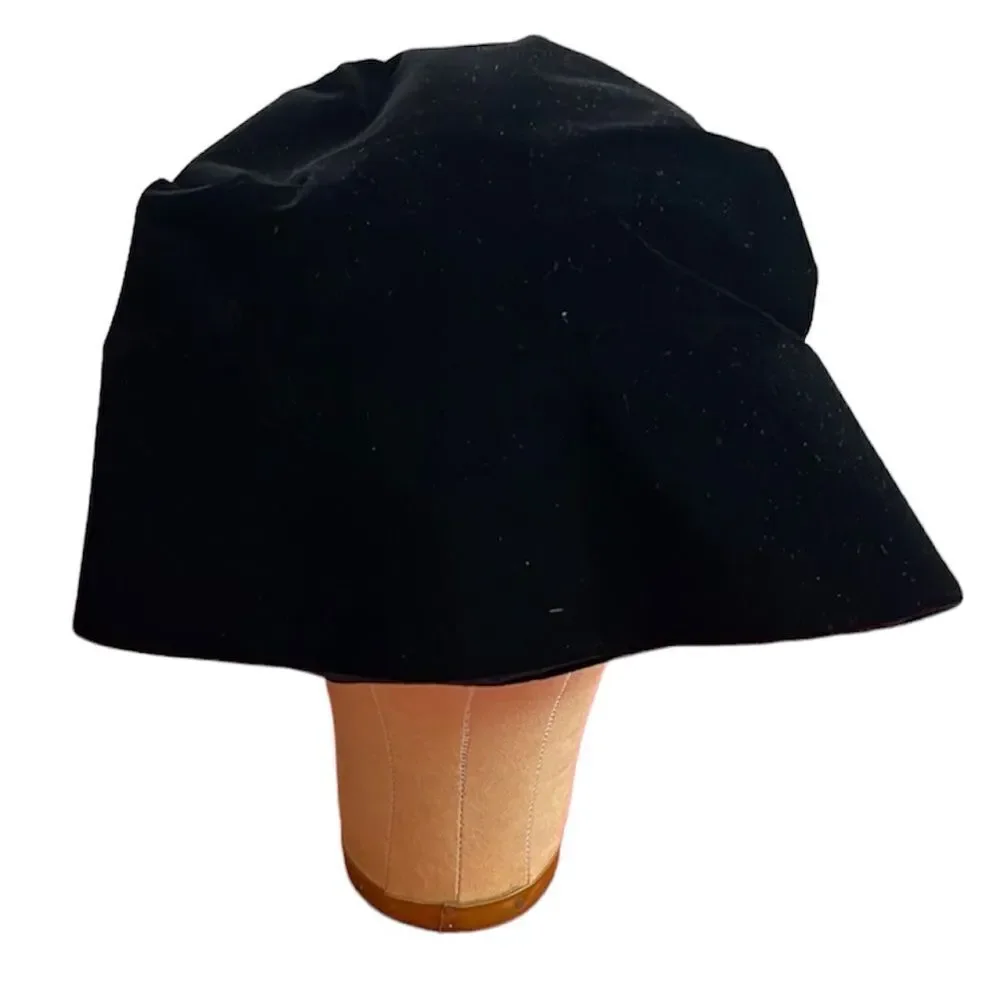 **Host Pick** VTG Yves Saint Laurent Velvet Beret Hat with Bow Circa 1960